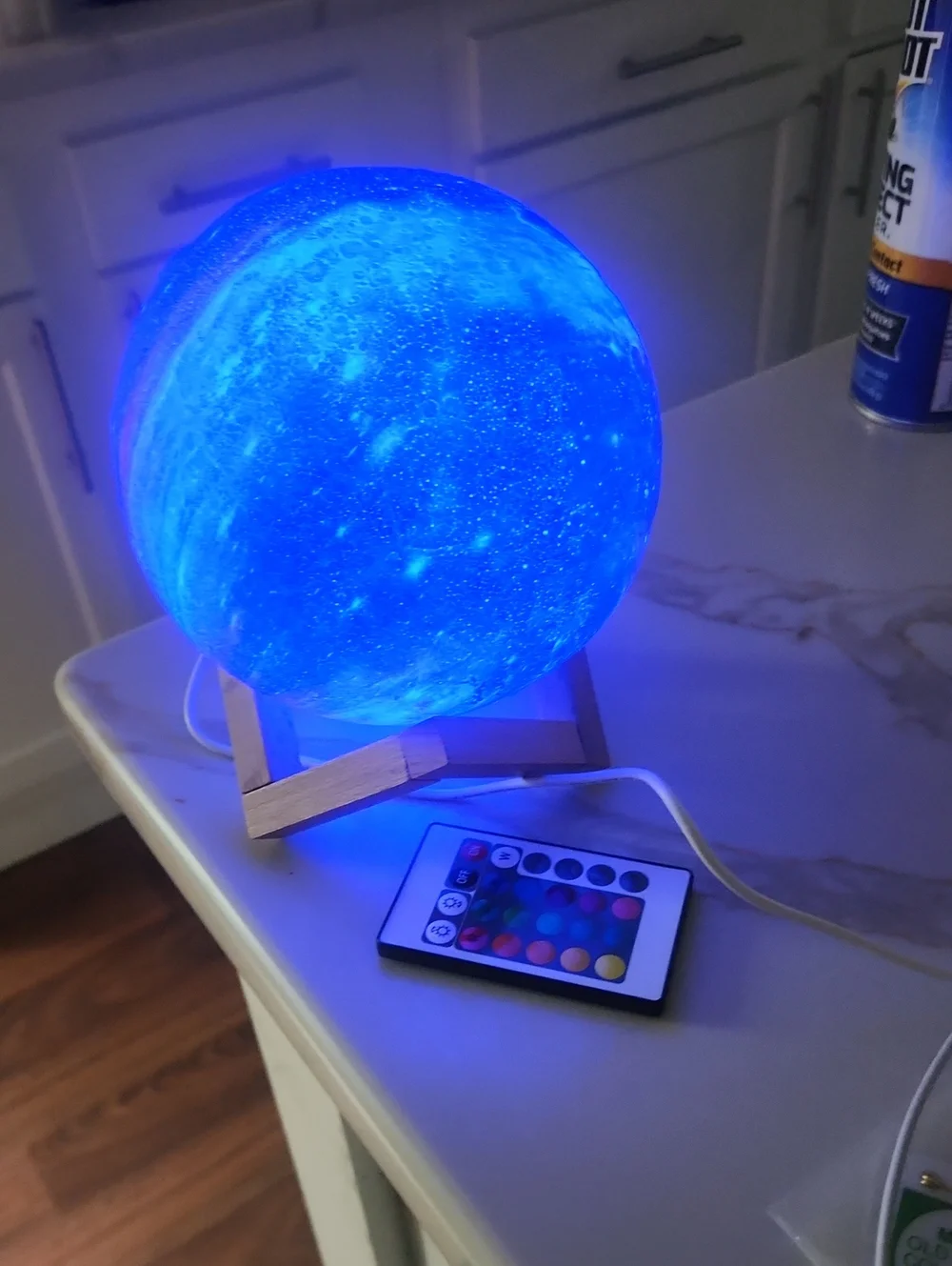 Galaxy Moon Lamp LED Night Light - Blue/Purple